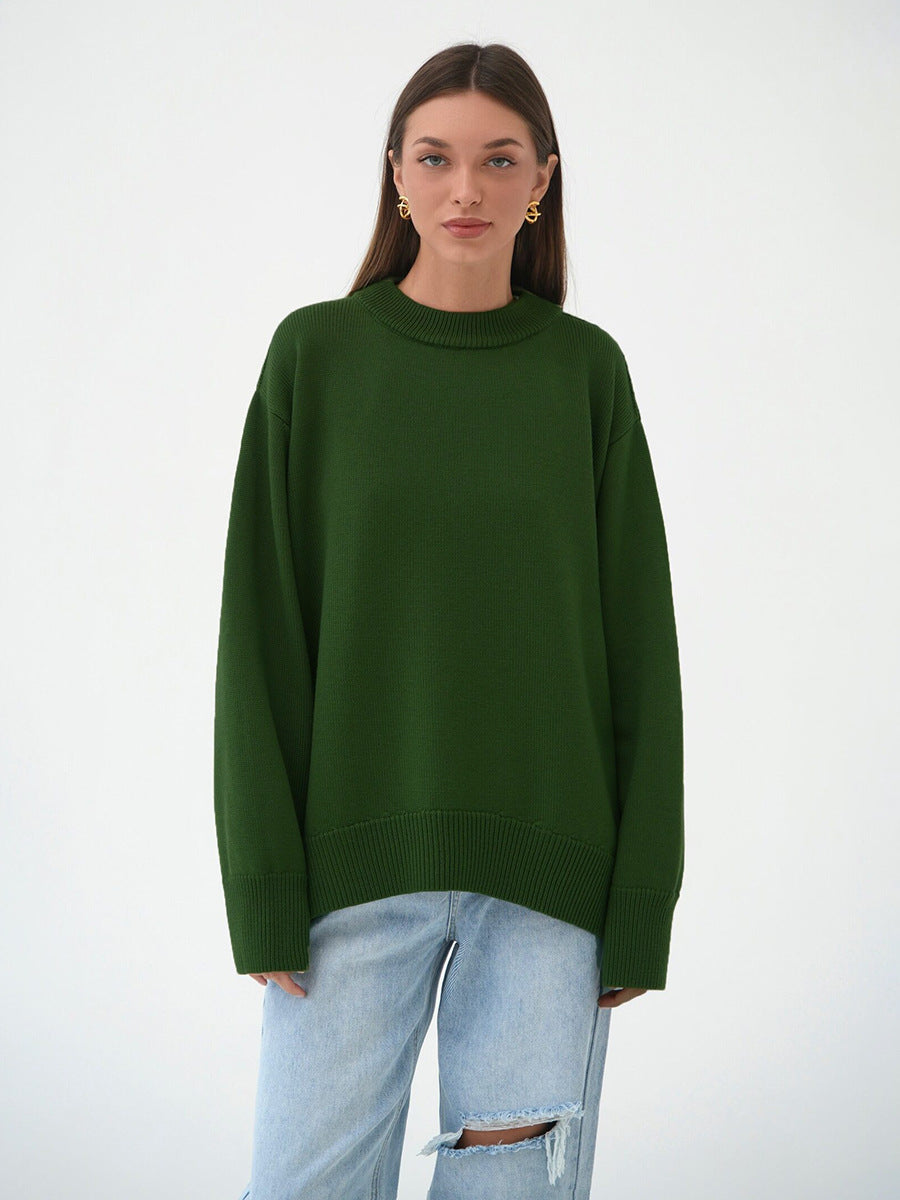 Solid Loose Sweater - DippedShop Wholesale - #4835