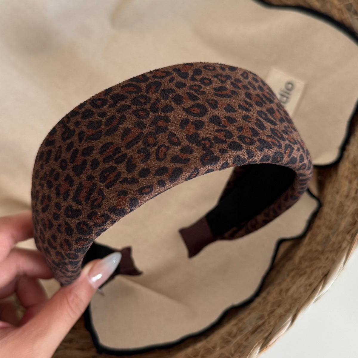 Leopard Print Wide Headband - DippedShop Wholesale - #9683