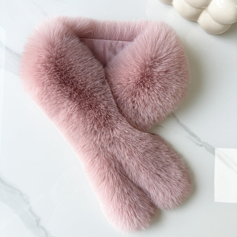 Faux Fur Collar Scarf - DippedShop Wholesale - #2771
