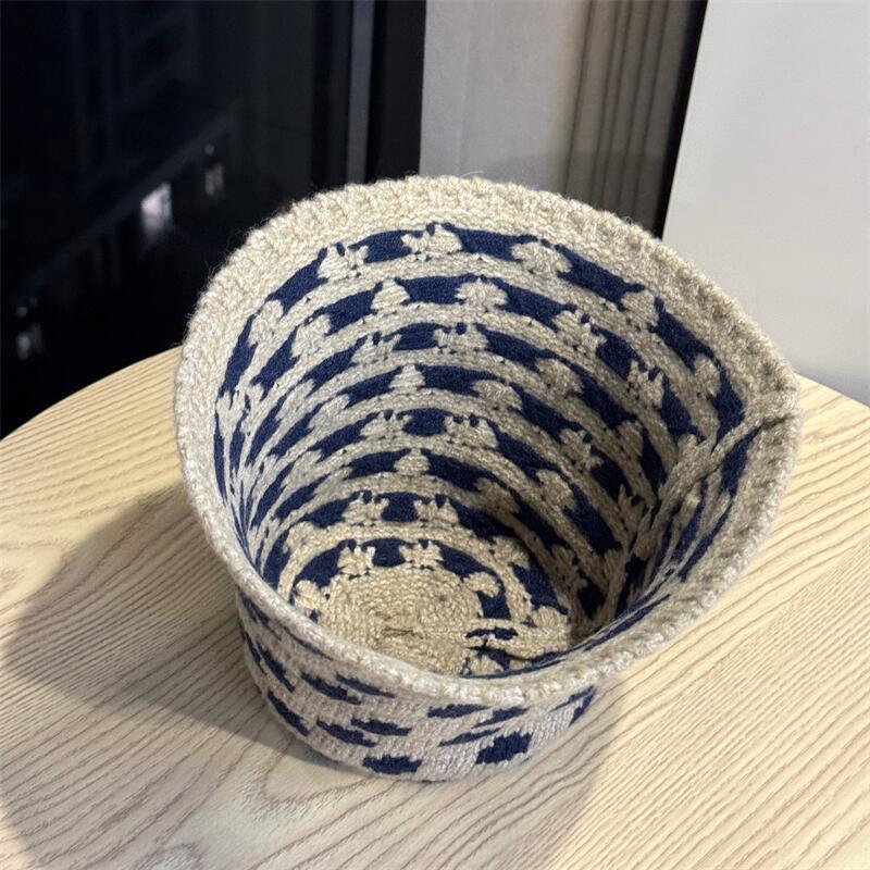 Polka Dot Knit Bucket Hat - DippedShop Wholesale - #9427