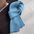 Solid Color Wool Blend Warm Knit Scarf 6W6NSC69