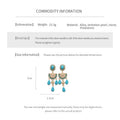 Bohemian Turquoise Teardrop Tassel Earrings 6W6JER832