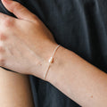 Fashion Gold Plated Pearl Link Chain Bracelet 6W6JBR366