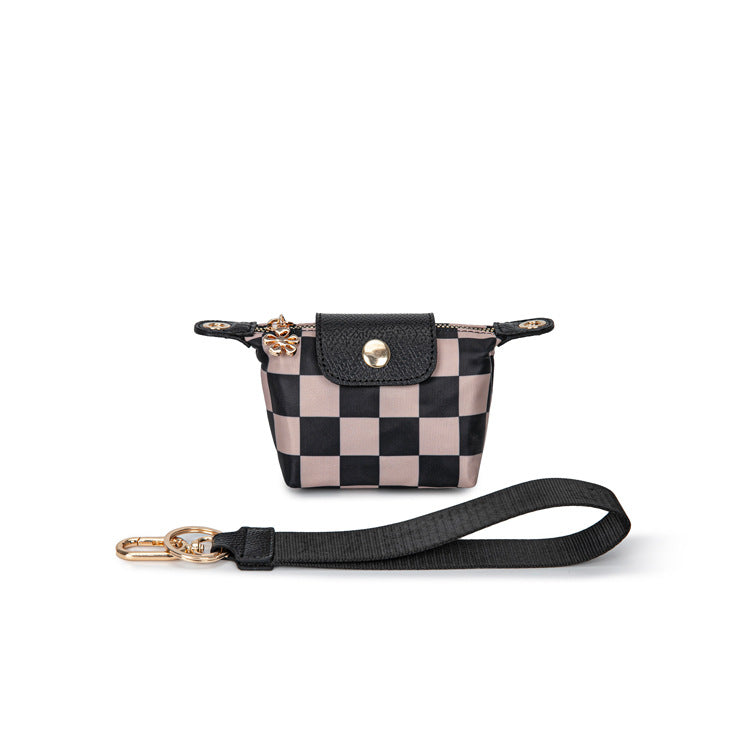 Color Block Checkerboard Portable Shoulder Bag 6W10BBG1930