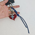 Heart Pendant Bag Charm - DippedShop Wholesale - #7539