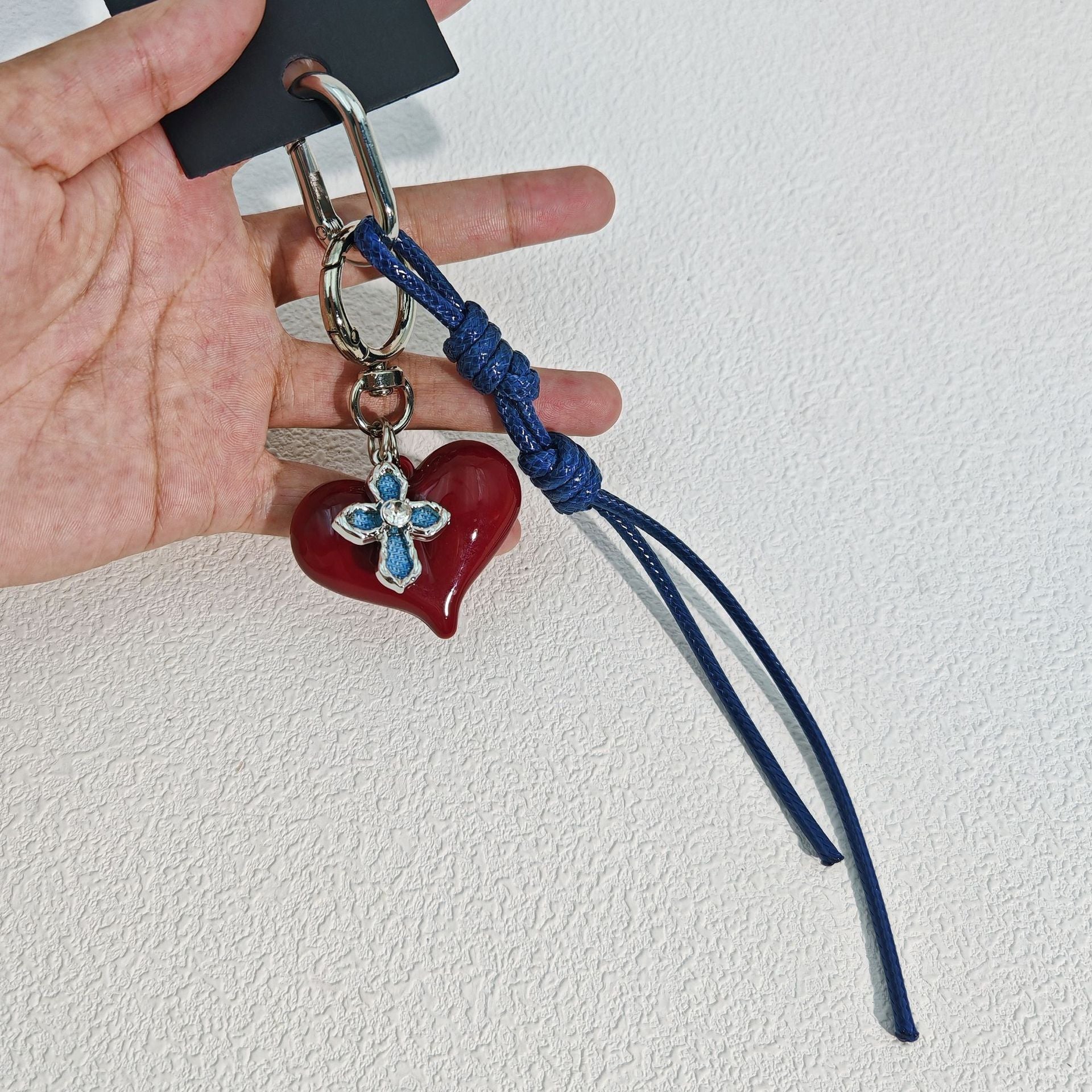 Heart Pendant Bag Charm - DippedShop Wholesale - #7539