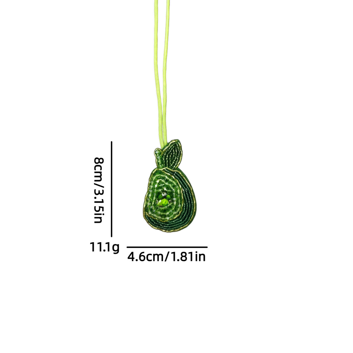 Fresh Handmade Beads Cherry Pendant Bag Charm 6W10BBC801