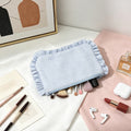 Cute Striped Ruffled Trim Portable - DippedShop Wholesale - #5859