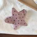 Cute Mini Star Shape Acetate Hair Claw Clip 6W6HCP1292