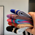 Trendy Color Contrast Striped Crew Socks 6W8FSO671