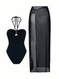 Sexy One Piece Swimsuit Set - DippedShop Wholesale - #6451