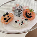 Cute Pumpkin Ghost Halloween Hair Claw 6W6HCP1323