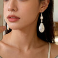 Shell Pearl Dangle Earring - DippedShop Wholesale - #6867