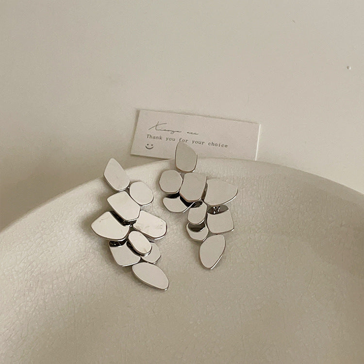 Exaggerated Geometric Drop Stud Earrings DP25F798