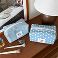 Stylish Polka Dots Print Portable Cosmetic Bag 6C5CO284