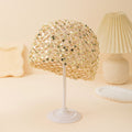 Sparkly Sequin Hollow Out Crochet Slouchy Hat MK2CK6W6HAT67