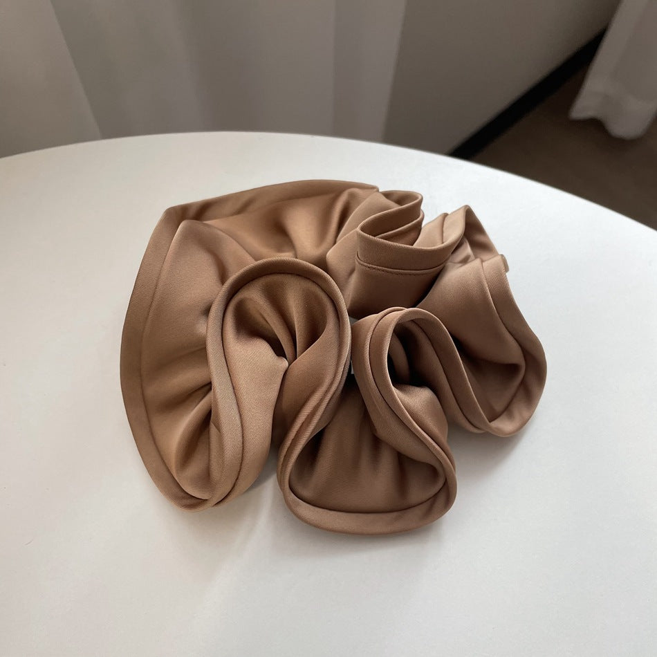 Elegant Solid Color Ruffled Hair Scrunchies 6W6HSR326