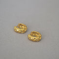 Rhombus Texture Hoop Earrings - DippedShop Wholesale - #7843