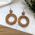 Rattan Beach Dangle Earrings - DippedShop Wholesale - #4307