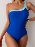 Vintage One-Shoulder Swimsuit - DippedShop Wholesale - #3155