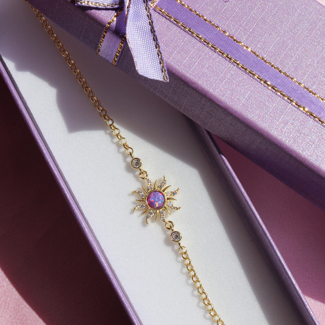 Sunburst Charm Bracelet - DippedShop Wholesale - #7379