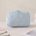 Minimalist Solid Color Quilt Shell Cosmetic Bag 6S5CO118