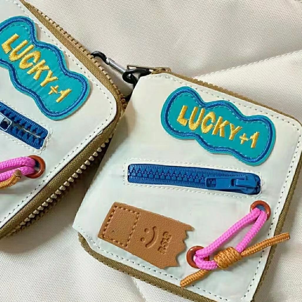 Letter Zipper Padded Card Cases Wallets DP25C663
