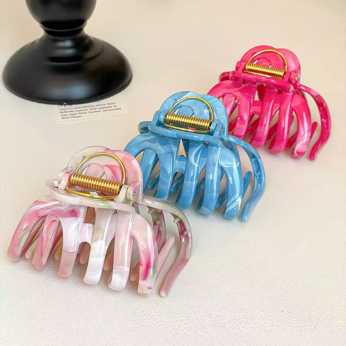 Simple Large Octopus Strong Hold Hair Claw 6W6HCP1664