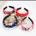 Fashion Start Pattern Knotted Wide Hair Band 8AS6HBD68L