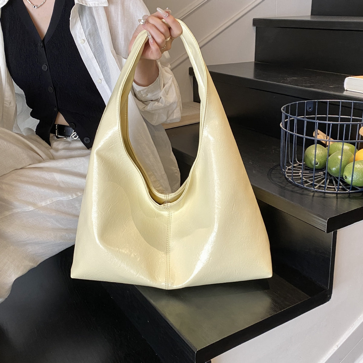 Slouchy Solid Color Commuter Shoulder - DippedShop Wholesale - #4659