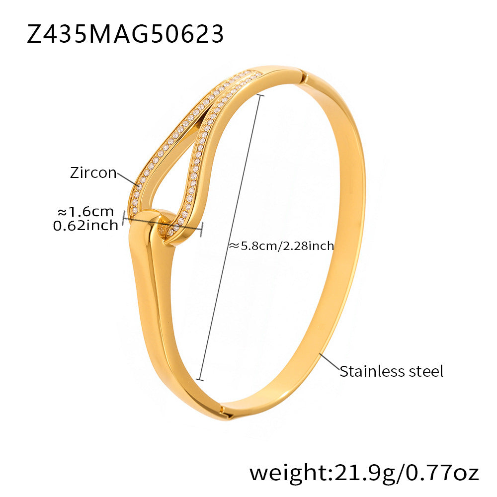 Elegant Cubic Zirconia Geometr - DippedShop Wholesale - #4371