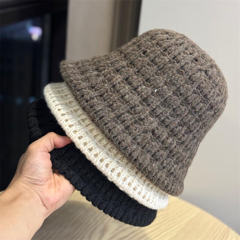 Textured Knit Bucket Hat - DippedShop Wholesale - #3395