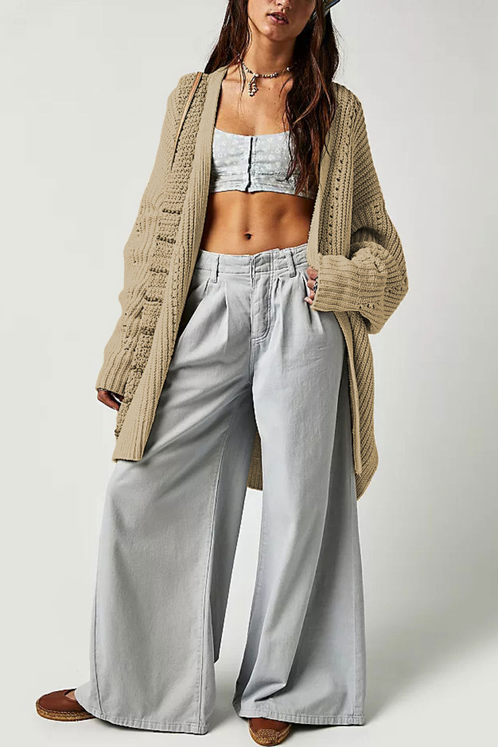 Solid Pocket Cardigan - DippedShop Wholesale - #4131