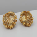 Creative Gold Plated 3D Dandelion Stud Earring 6W6JER557