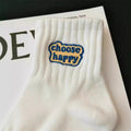 Letter Embroidered Socks - DippedShop Wholesale - #3395