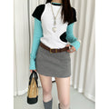 Trendy Cowgirl Cool Patchwork Wide Leather Belt 6W6JBT140