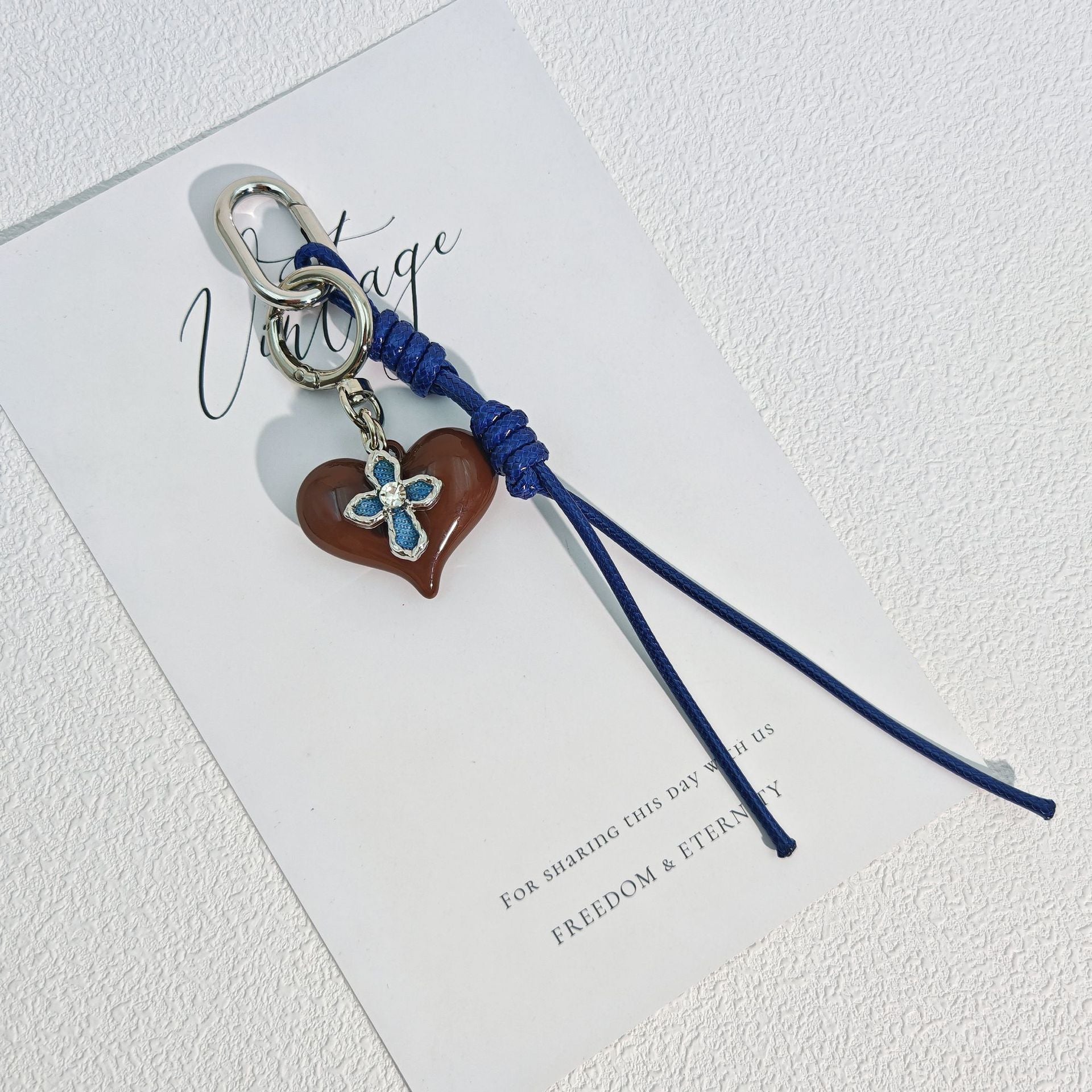 Heart Pendant Bag Charm - DippedShop Wholesale - #3075