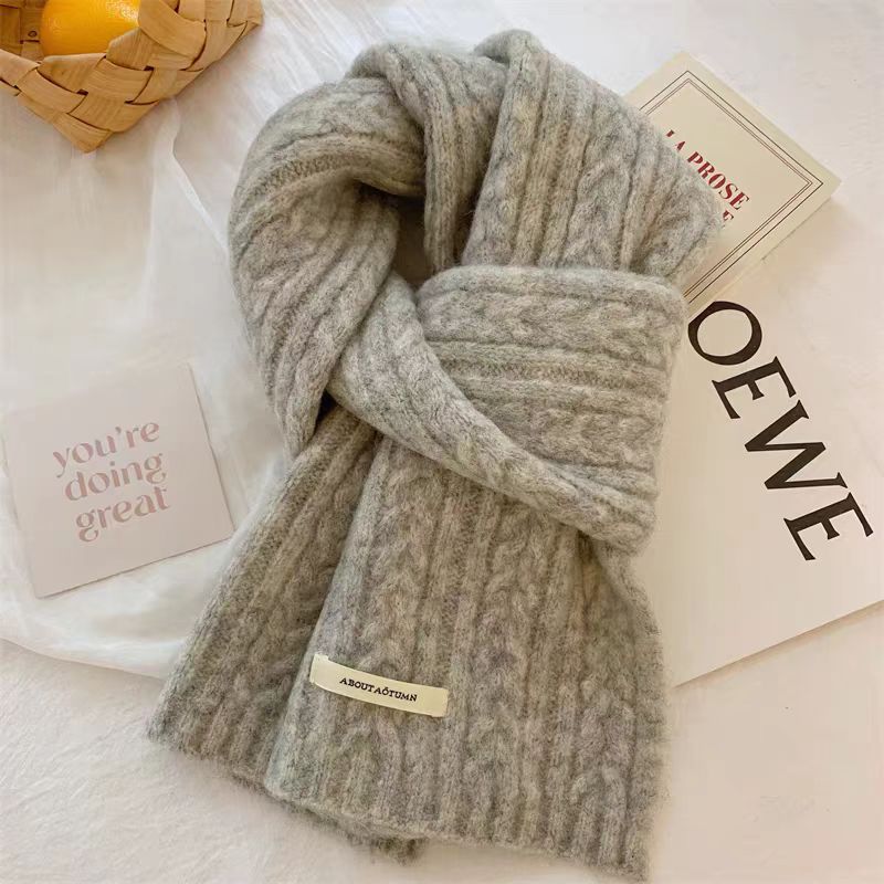Mini Cable Knit Scarf - DippedShop Wholesale - #5971