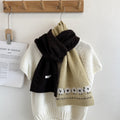 Sheep Jacquard Knit Scarf - DippedShop Wholesale - #4051