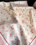 Fresh Floral Print Neckchief Versatile Square Scarf MK2BW6W6NSI22