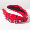 Solid Color USA Flag Patch Hair Band 8AS6HBD58T