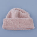 Cute Angora Soft Fuzzy Cuffed Knit Beanie 6W6HAT695