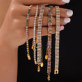 French Style Cubic Zirconia Tennis Bracelet 6W6JBR508