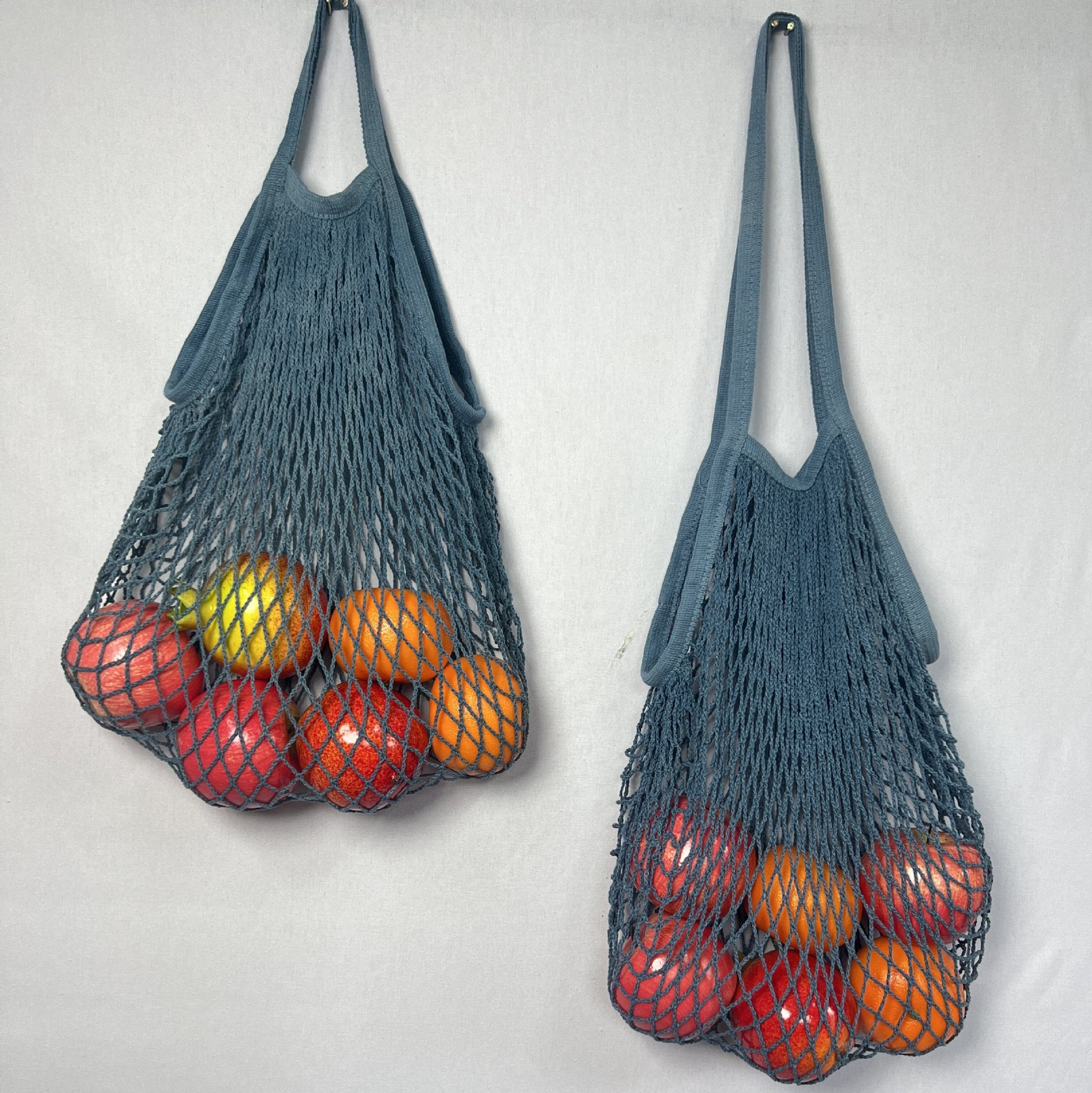 Solid Color Hollow Out Shopping Mesh Storage Bag 8BW6BOB93T