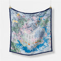 Fashion Abstract Print Versatile Square Silk Scarf 8BW6NSI14
