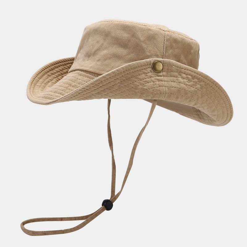 Simple Washed Outdoor Foldable Safari Boonie Hat 8BK6HAT170T