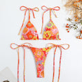 Leopard Print String Swimsuit - DippedShop Wholesale - #4835