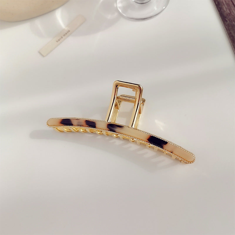 Minimalist Gold Large Metal Geometric Hiar Claw MK2MBEP6W6HCP367