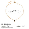 Gold Plated Geometric Pendant Necklace - DippedShop Wholesale - #7811