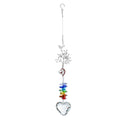 Christams Glass Heart Crystal Ball Prism Sun Catcher 6H7HLS145